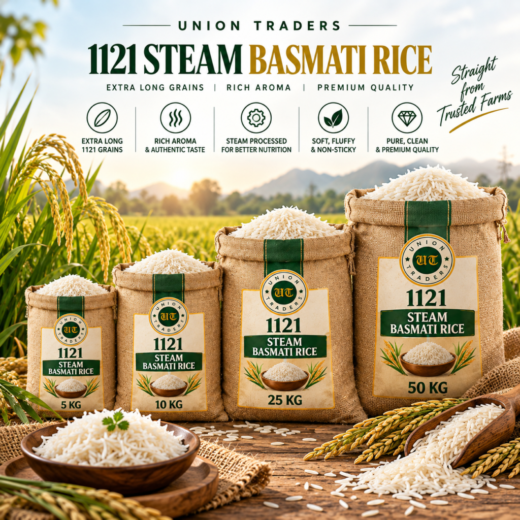 Union Traders 1121 Steam Basmati Rice