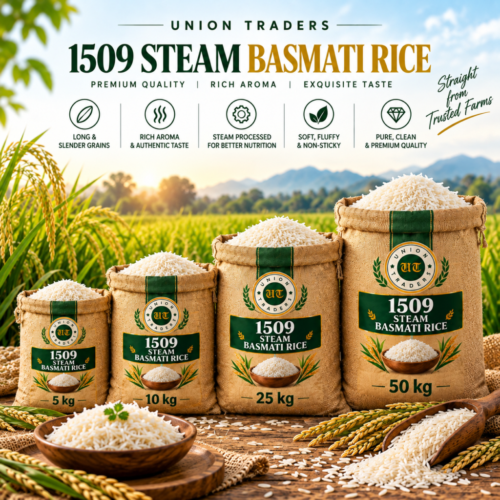 Union Traders 1509 Steam Basmati Rice
